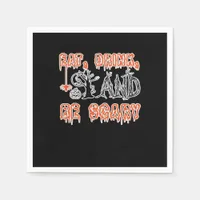 Eat Drink And Be Scary Classic Creative Casual Napkins