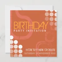 Electro Grunge Dance Party Birthday Invitation