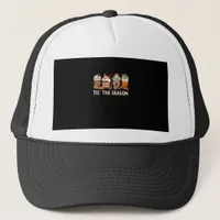 Tis The Season Football Pumpkin Spice Halloween Fa Trucker Hat