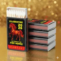 Stunning Chinese Year of the Fire Horse 2026 Matchboxes