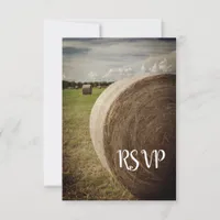 Rustic Hay Bales Ranch Wedding RSVP