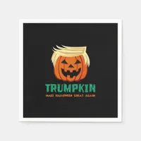 Trumpkin Make Halloween Great Again Quote Napkins