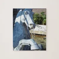 Neptune's Horse, Plaza Fountain Detail Jigsaw Puzzle