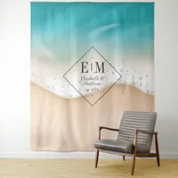 Beach Wedding Tapestry