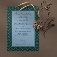 Formal Forest Art Deco Reception-Only Invitation