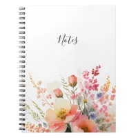 Simple Minimal Floral Everyday Notebook For Her