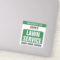 Lawn Service Property Custom-Cut Vinyl Sticker