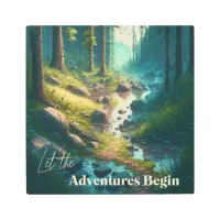 Camping Hiking Trail in Woods | Digital Art