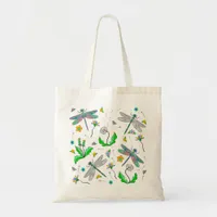 Dragonflies and Dandelions  Tote Bag