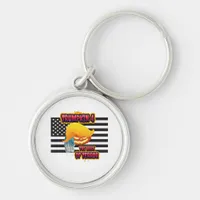 Halloween Funny Trumpkin Classic Keychain