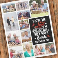 Cardinal Poem Photos Memorial Keepsake  Fleece Blanket