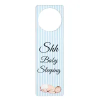 Shh Baby Sleeping Do Not Disturb Sign Door Hanger