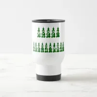 Merry Christmas Tree Font Travel Mug