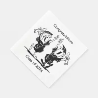 Graduation Couple Class of 20XX Paper Napkins