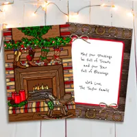 Country Christmas | Cowboy Boot Stockings   Card