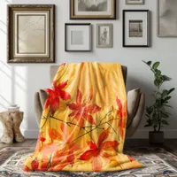 Autumn Leaves – Cozy Fall Fleece Blanket