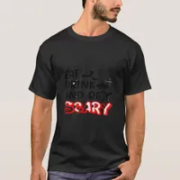 Eat Drink And Be Scary Design Retro Classic T-Shirt