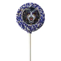 Comic Book Style Vampire Halloween Party  Chocolate Covered Oreo Pop