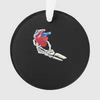 This Is My Heart Skeleton Heart Hands Creative Ornament