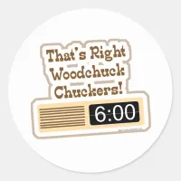 Groundhog Movie Classic Round Sticker