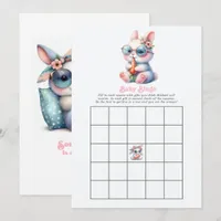 Some Bunny Is on the Way Baby Shower Bingo Game Invitation