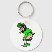 Mooning Leprechaun Keychain