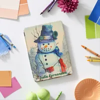 Watercolor Snowman Custom iPad Air Cover