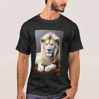 Ethereal White Majestic Lion T-Shirt