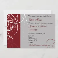 elegant red Corporate party Invitation