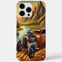 Scenic Hot Rod Leather Artwork iPhone 16 Pro Max Case