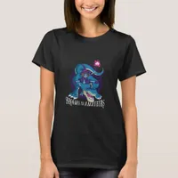 Brooms are for Amateurs, T-rex Riding Witch T-Shirt