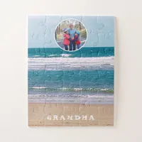 Ocean Waves Grandma Photo Dementia 30 Piece Jigsaw Puzzle