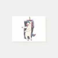 Unicorn Floss Dance Post-it Notes