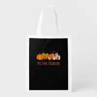 Tis The Season Football Pumpkin Spice Everything F Grocery Bag