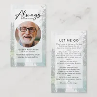 Memorial Prayer Card | Forest