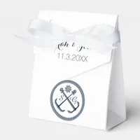 Anchor Monograms, Nautical wedding  favor box