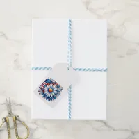 Floral 4th of July Gift Tags