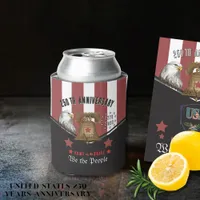 US 250 We the People Hand-Drawn Eagle and  Bell Can Cooler