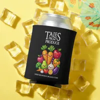 Funny Fruits Veggies Tales from Produce Grocery Can Cooler