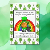 Irish Blessing | Happy St Patrick's Day  | Gnome C Card