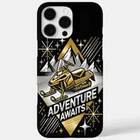 Snowmobile Journeys Through Frosty Mountain Trails iPhone 16 Pro Max Case