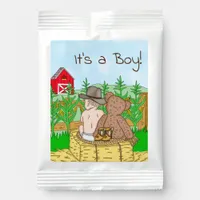 It's a Boy | Baby Shower | Lil Cowboy Teddy Bear  Lemonade Drink Mix
