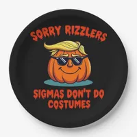 Rizzlers, Sigmas Don’t Do Costumes - Trumpkin Sigm Paper Plates