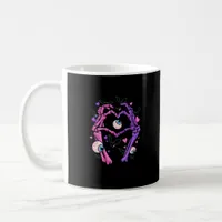 Heart Skeleton Hands - Halloween Pastel Goth Eyeba Coffee Mug