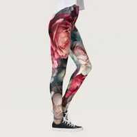 Timeless Rose Floral Charm Leggings