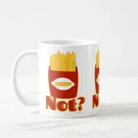 Fry Not Funny Cartoon Fries Humor Design Coffee Mug