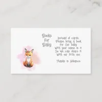 Woodland Animal Books for Baby Enclosure Card