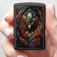 Majestic Eagle Scenic Art Zippo Lighter