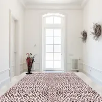 Classy Cheetah Skin Pattern Rose Gold ID915 Rug