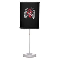 Skeleton Hands Holding Heart Halloween Costume  Table Lamp